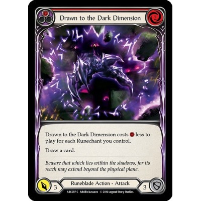 Drawn to the Dark Dimension Red FOIL [U-ARC097-RF]