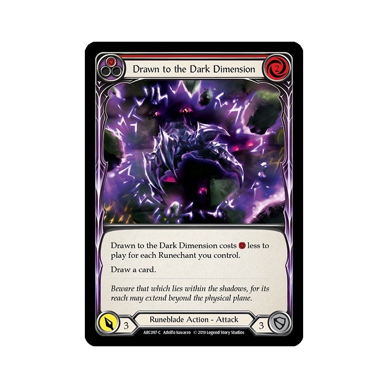Drawn to the Dark Dimension Red FOIL [U-ARC097-RF]