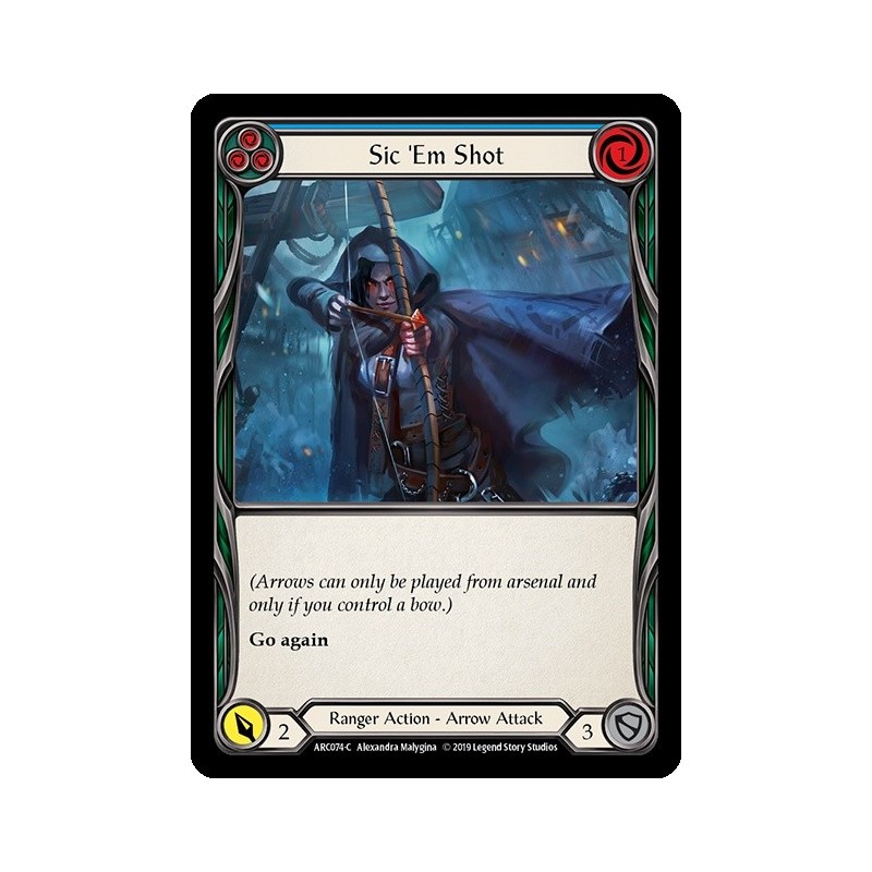 Sic 'Em Shot Blue FOIL [U-ARC074-RF]