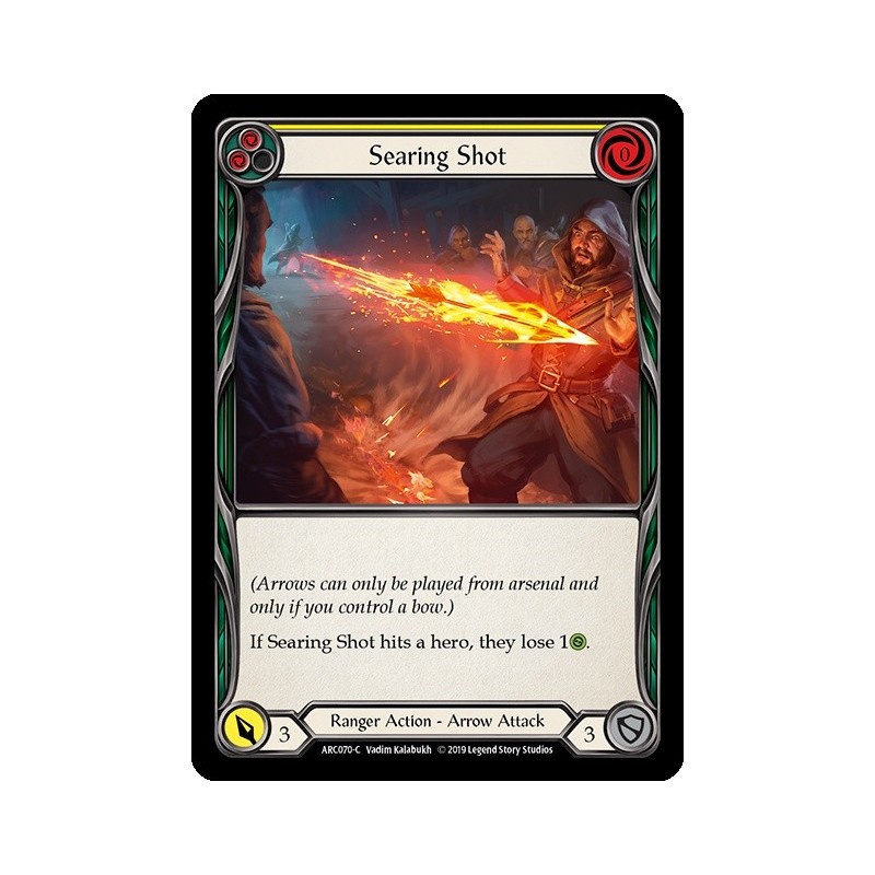 Searing Shot Yellow FOIL [U-ARC070-RF]
