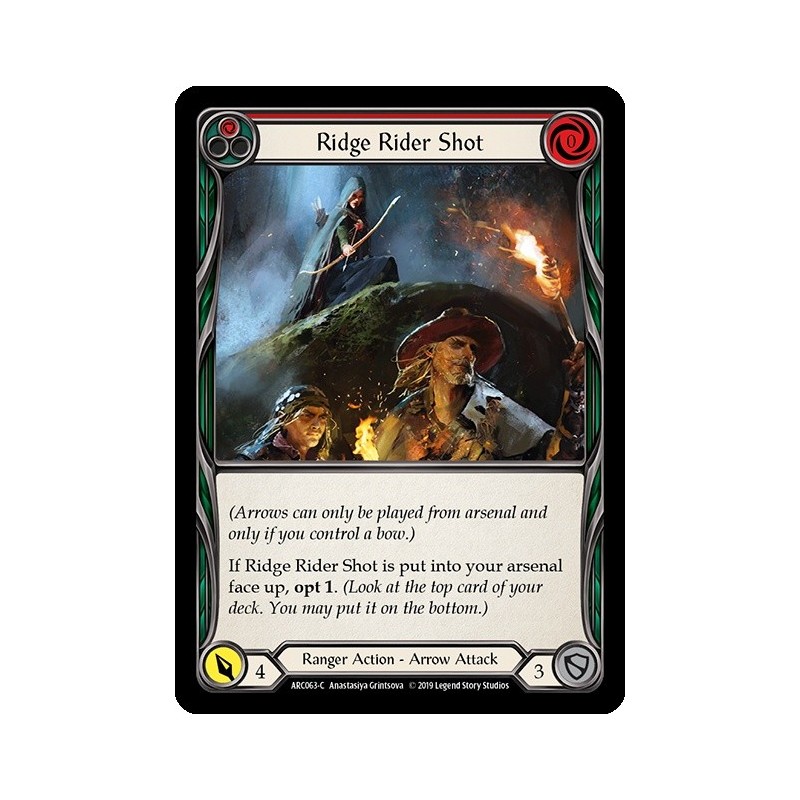 Ridge Rider Shot Red FOIL [U-ARC063-RF]