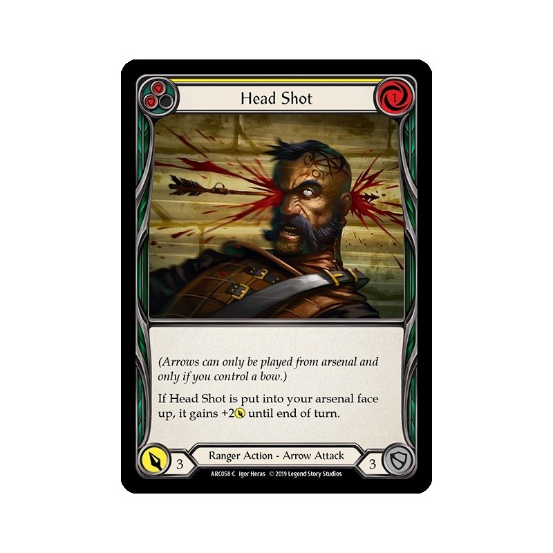 Head Shot Yellow FOIL [U-ARC058-RF]