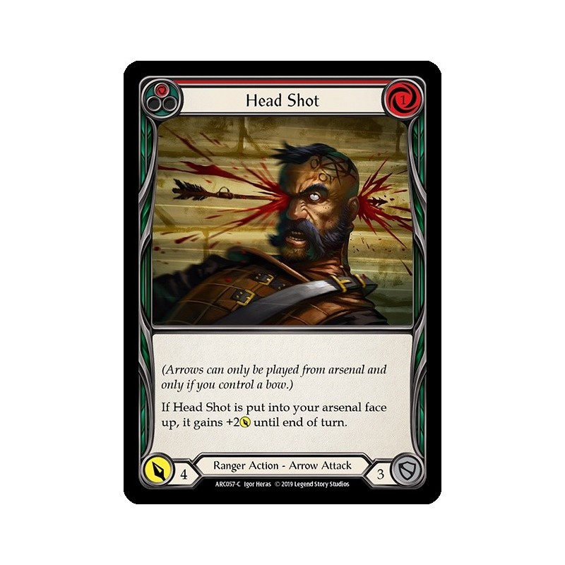 Head Shot Red FOIL [U-ARC057-RF]
