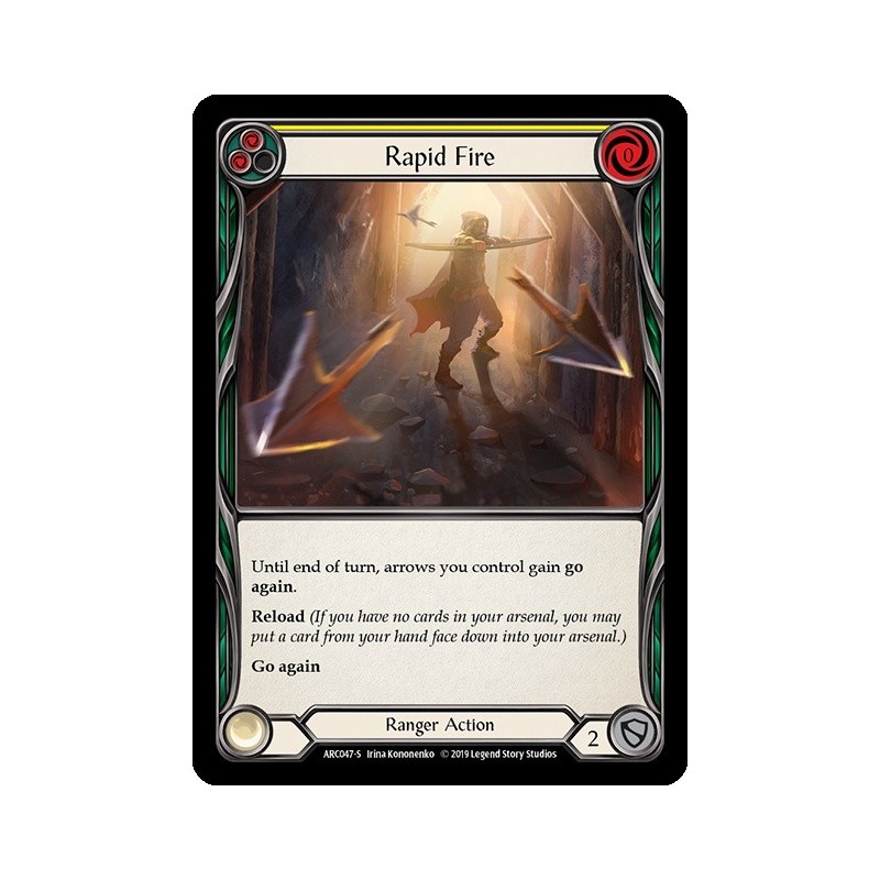 Rapid Fire Yellow FOIL [U-ARC047-RF]