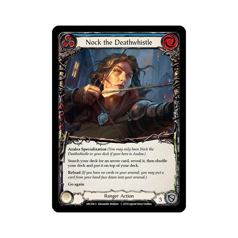 Nock the Deathwhistle Blue FOIL [U-ARC046-RF]