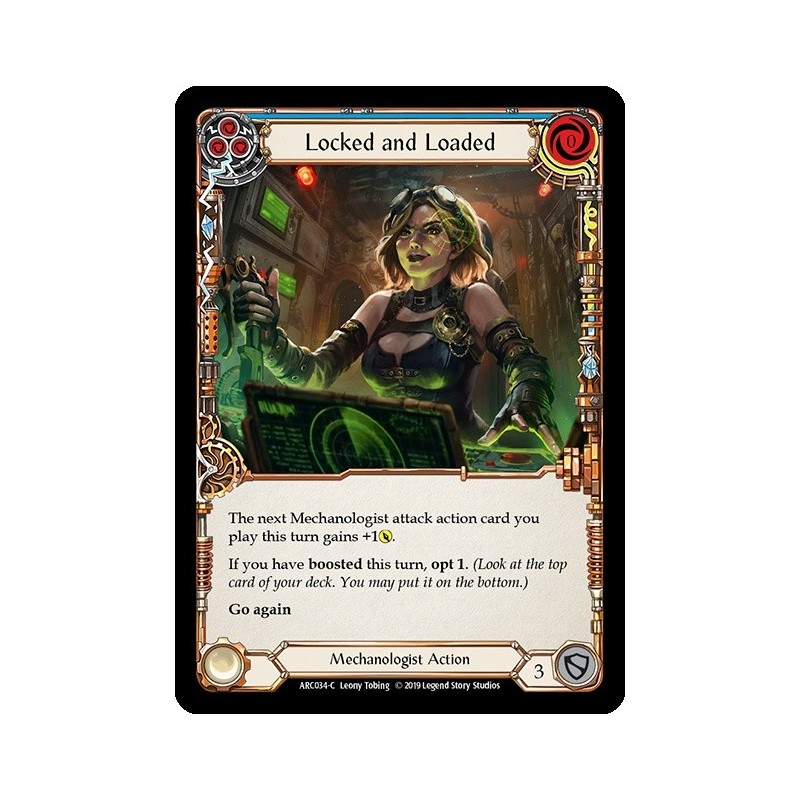 Locked and Loaded Blue FOIL [U-ARC034-RF]