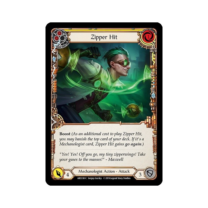 Zipper Hit Yellow FOIL [U-ARC030-RF]