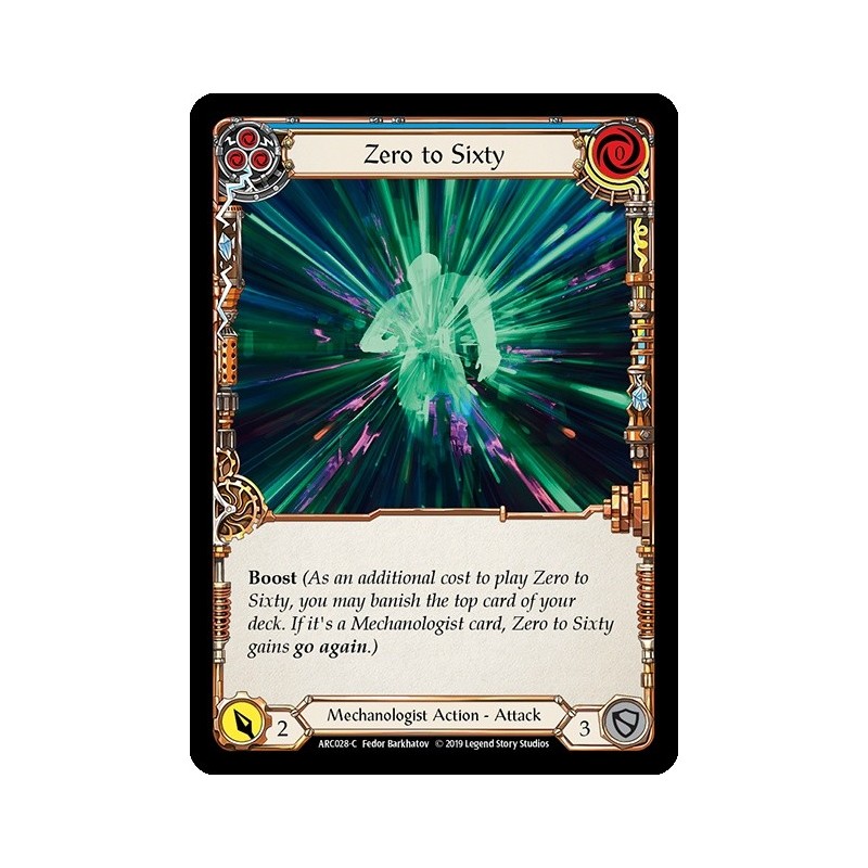 Zero to Sixty Blue FOIL [U-ARC028-RF]