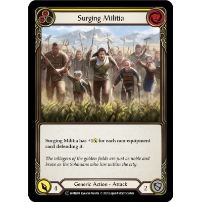 Surging Militia Yellow FOIL [U-MON288-RF]