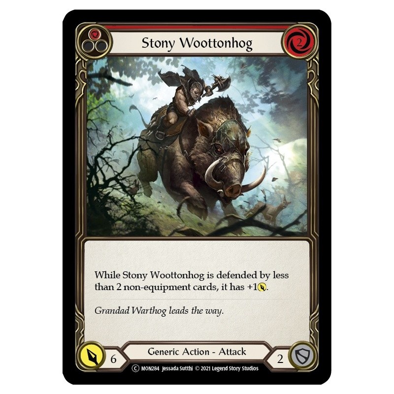Stony Wootenhog Red FOIL [U-MON284-RF]