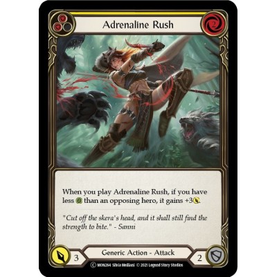 Adrenaline Rush Yellow FOIL [U-MON264-RF]