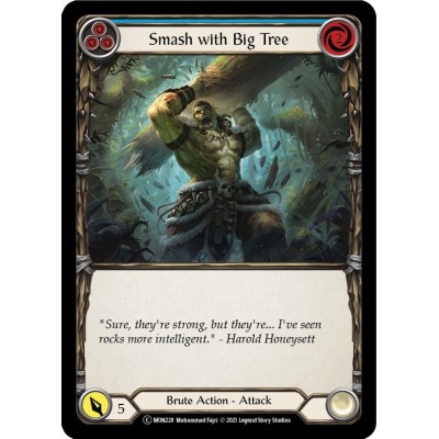 Smash with Big Tree Blue FOIL [U-MON228-RF]