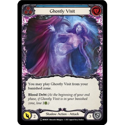 Ghostly Visit Blue FOIL [U-MON205-RF]