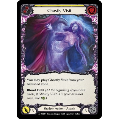 Ghostly Visit Yellow FOIL [U-MON204-RF]