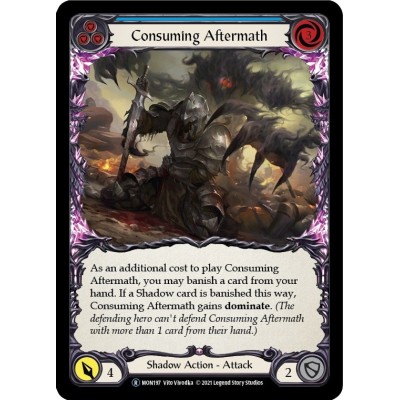 Consuming Aftermath Blue FOIL [U-MON197-RF]