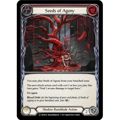 Seeds of Agony Red FOIL [U-MON183-RF]