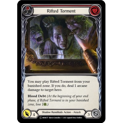 Rifted Torment Red FOIL [U-MON177-RF]