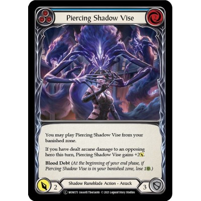 Piercing Shadow Vise Blue FOIL [U-MON173-RF]