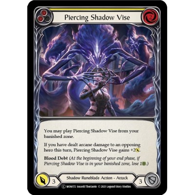 Piercing Shadow Vise Yellow FOIL [U-MON172-RF]