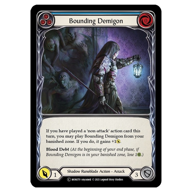 Bounding Demigon Blue [U-MON170]