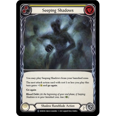 Seeping Shadows Yellow FOIL [U-MON166-RF]