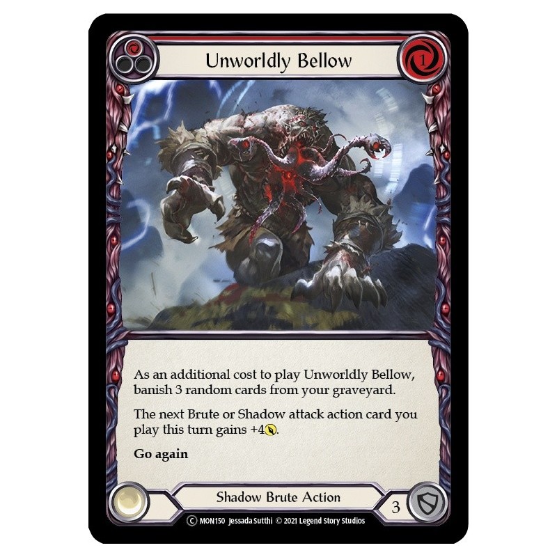 Unworldly Bellow Red FOIL [U-MON150-RF]
