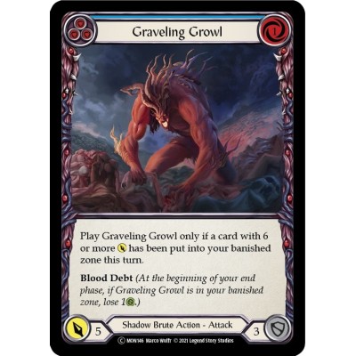 Graveling Growl Blue [U-MON146]