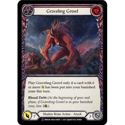 Graveling Growl Red [U-MON144]