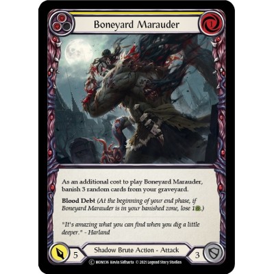 Boneyard Marauder Yellow FOIL [U-MON136-RF]
