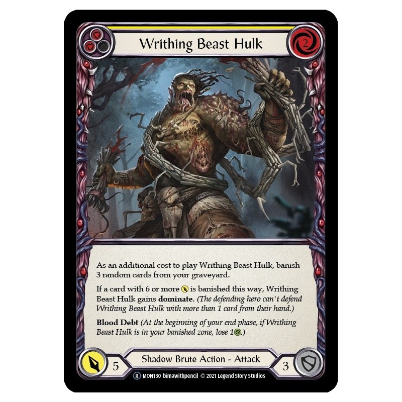Writhing Beast Hulk Yellow [U-MON130]