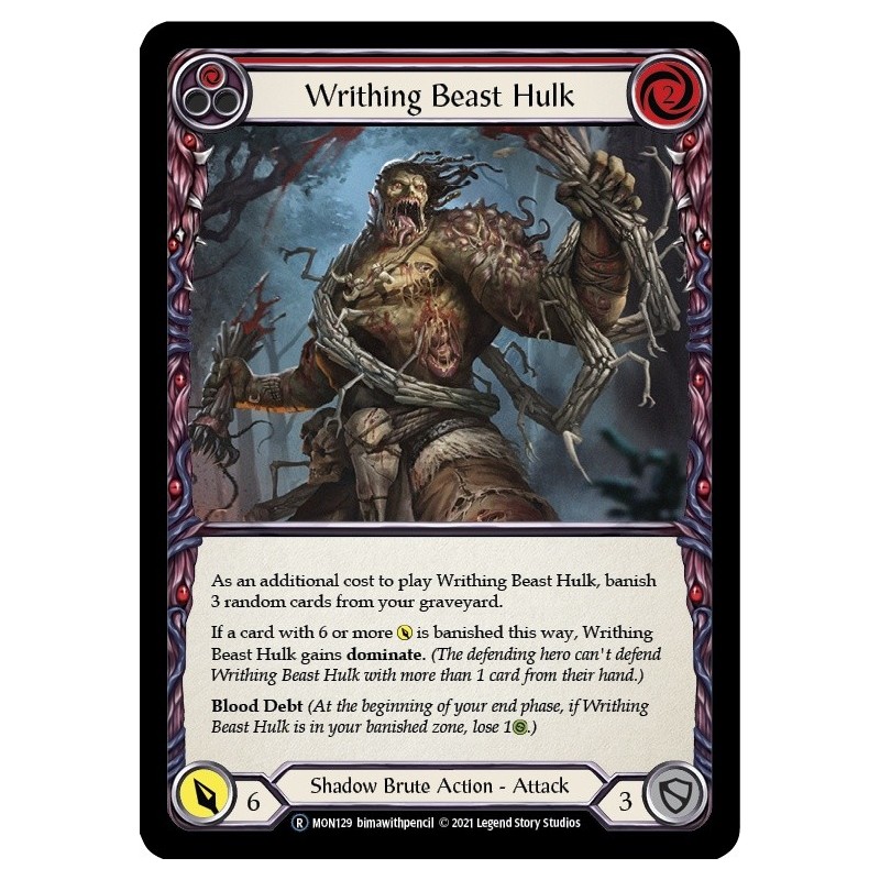 Writhing Beast Hulk Red [U-MON129]