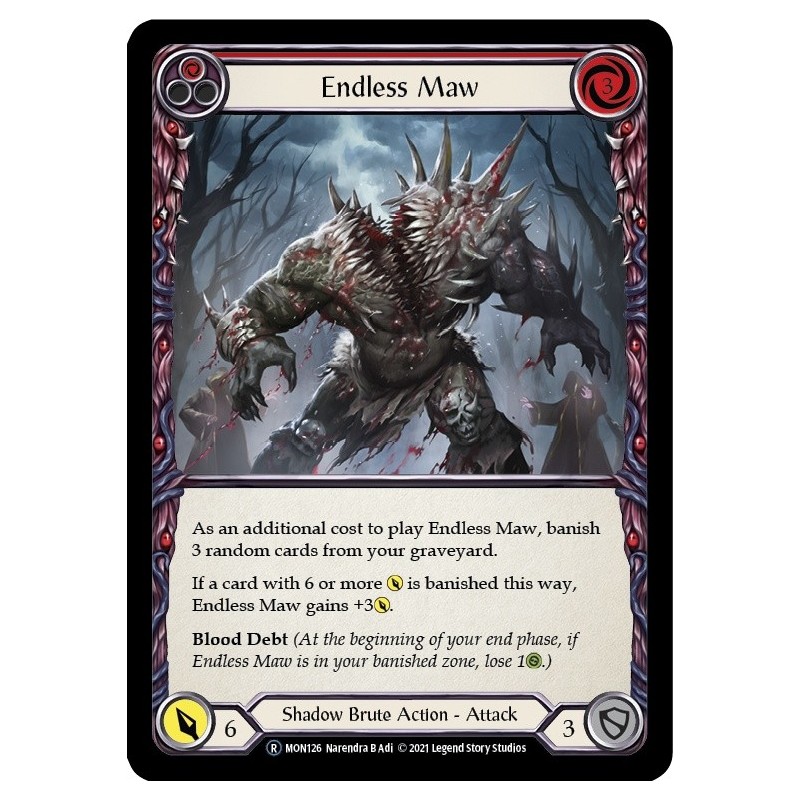 Endless Maw Red FOIL [U-MON126-RF]