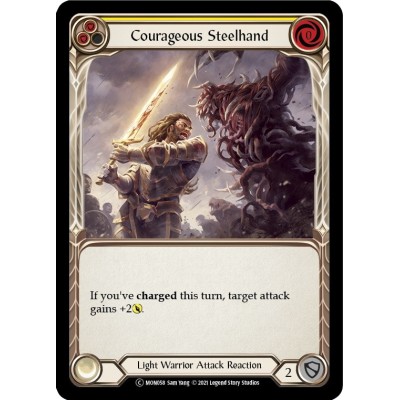 Courageous Steelhand Yellow FOIL [U-MON058-RF]