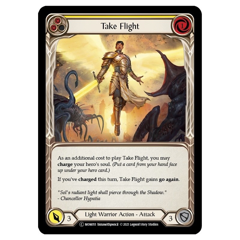 Take Flight Yellow FOIL [U-MON055-RF]