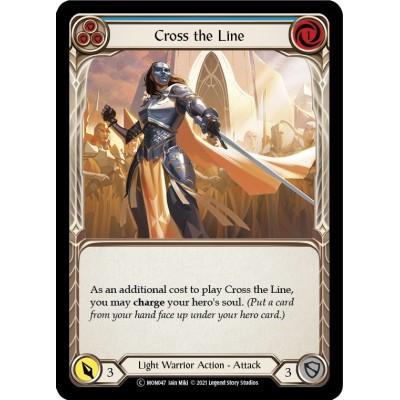 Cross the Line Blue FOIL [U-MON047-RF]