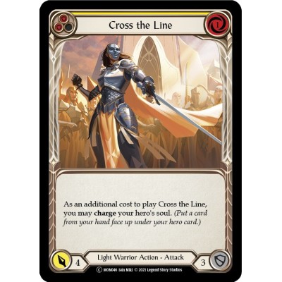 Cross the Line Yellow FOIL [U-MON046-RF]