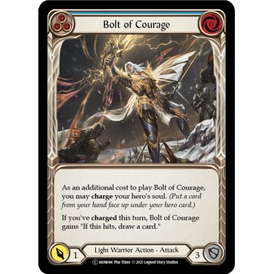 Bolt of Courage Blue FOIL [U-MON044-RF]
