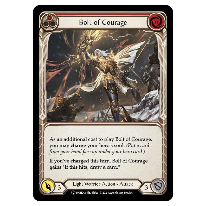 Bolt of Courage Red FOIL [U-MON042-RF]