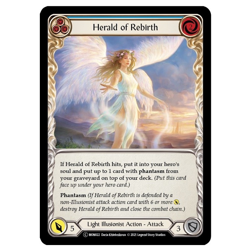 Herald of Rebirth Blue FOIL [U-MON022-RF]
