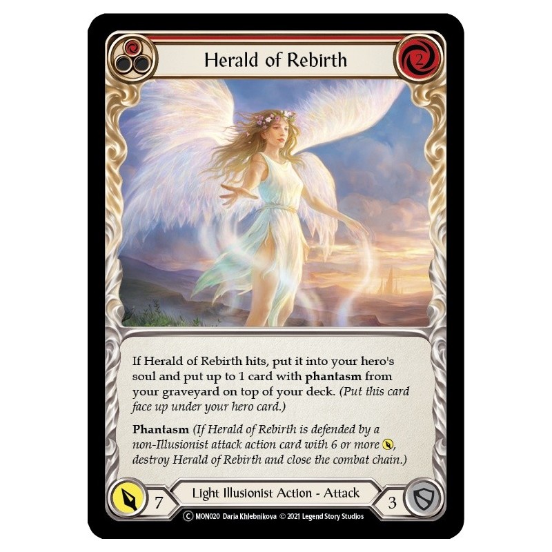 Herald of Rebirth Red FOIL [U-MON020-RF]