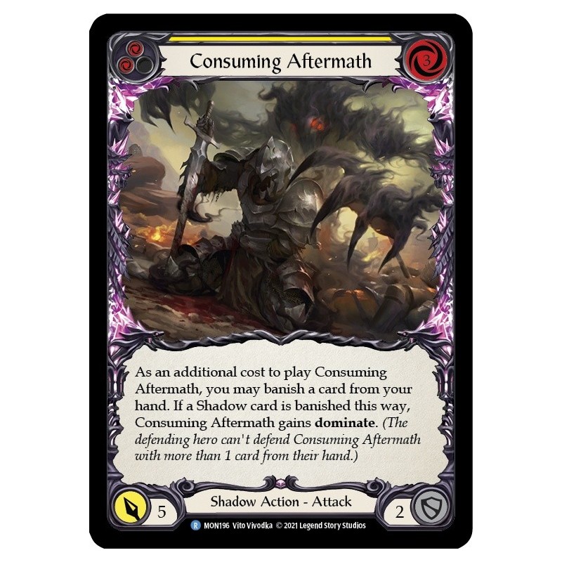 Consuming Aftermath Yellow FOIL [MON196-RF]