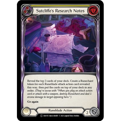 Sutcliffe's Research Notes Yellow [U-CRU155]