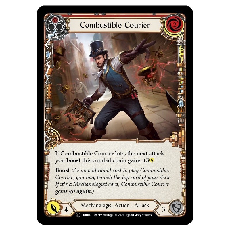Combustible Courier Red [U-CRU109]