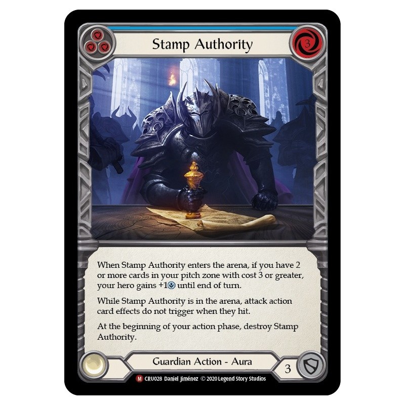 Stamp Authority Blue FOIL [U-CRU028-RF]