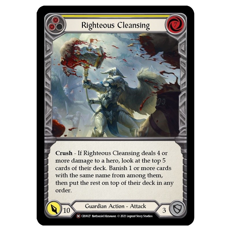 Righteous Cleansing FOIL [U-CRU027-RF]