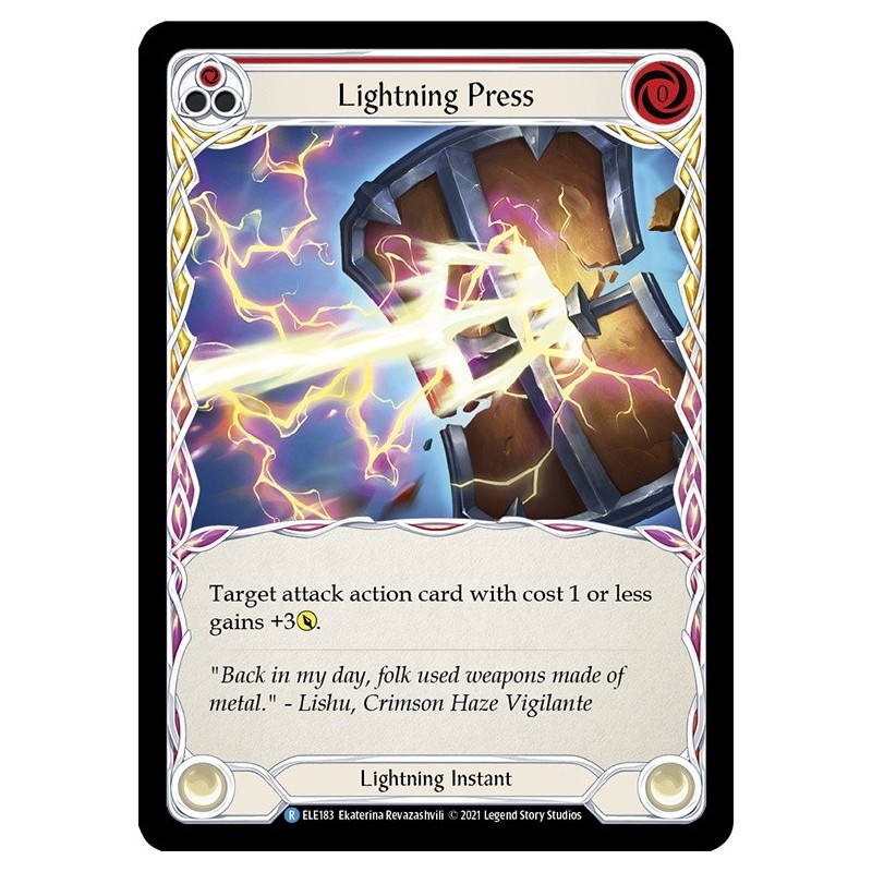 Lightning Press Red [U-ELE183]