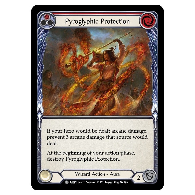 Pyroglyphic Protection Red FOIL [EVR131-RF]