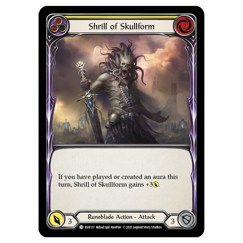 Shrill of Skullform Yellow FOIL [EVR117-RF]