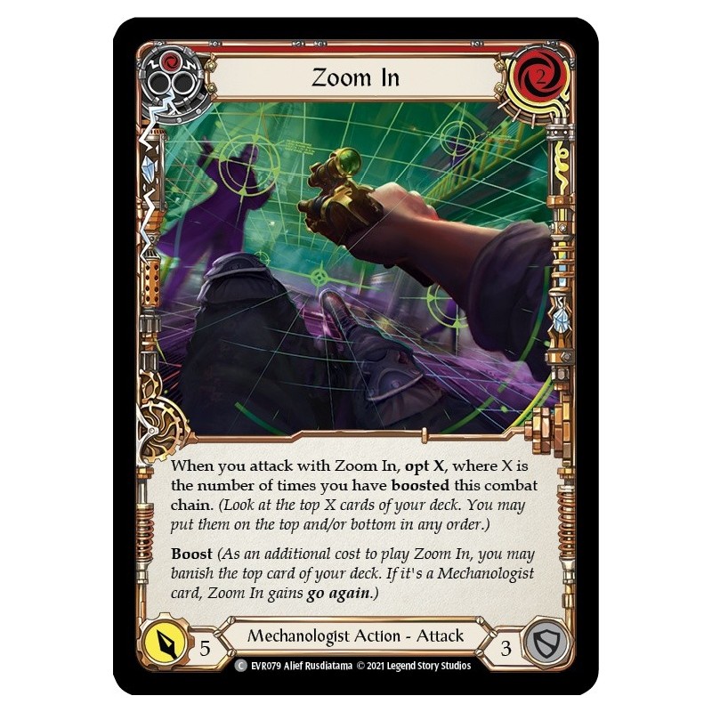 Zoom In Red FOIL [EVR079-RF]