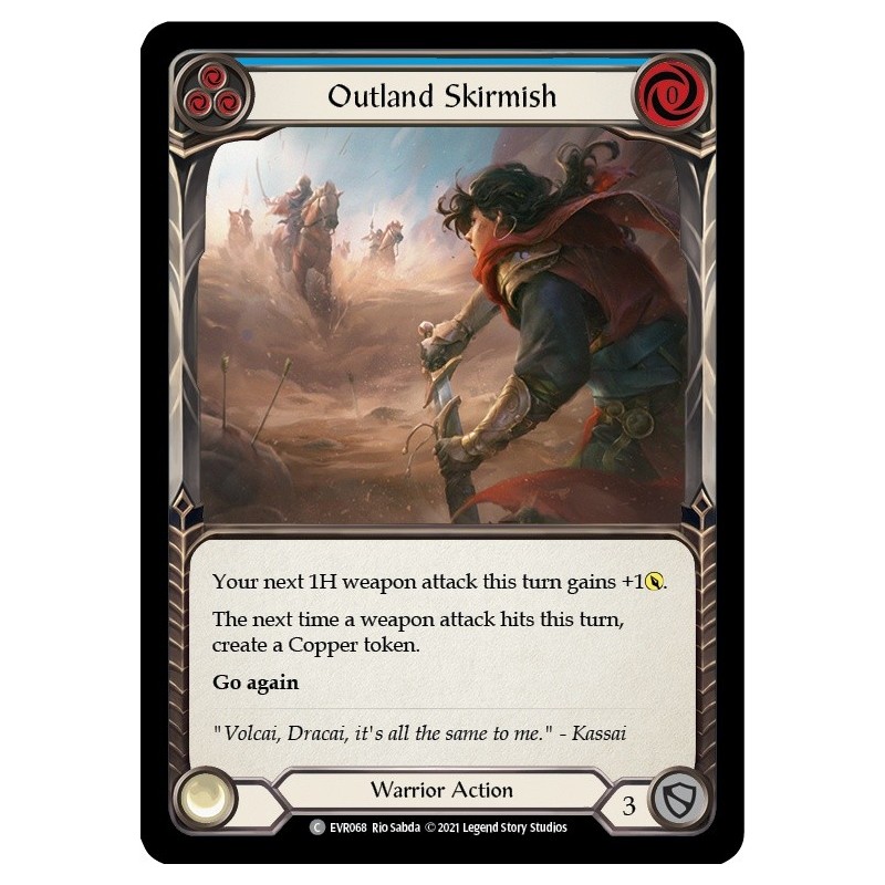 Outland Skirmish Blue FOIL [EVR068-RF]
